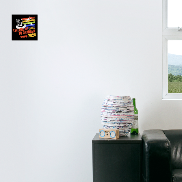 New Grandpa Leveling Up to Grandpa 2026 Video Gamer Grandpa by Yesteeyear